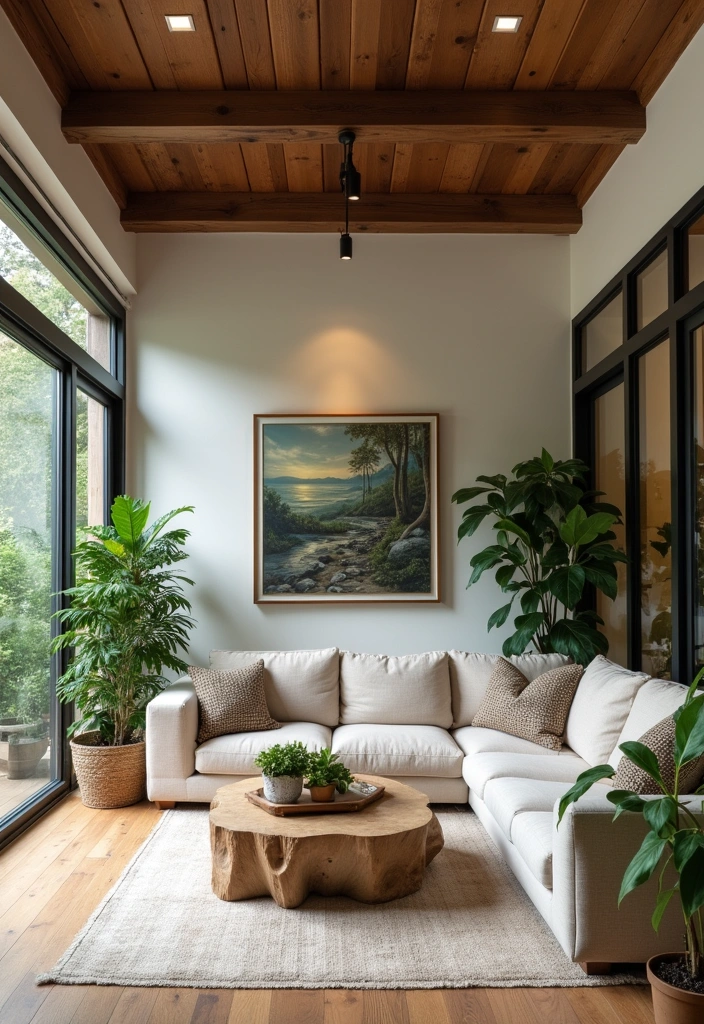 22 Western Living Room Ranch Style Ideas - 11. Outdoor-Inspired Decor