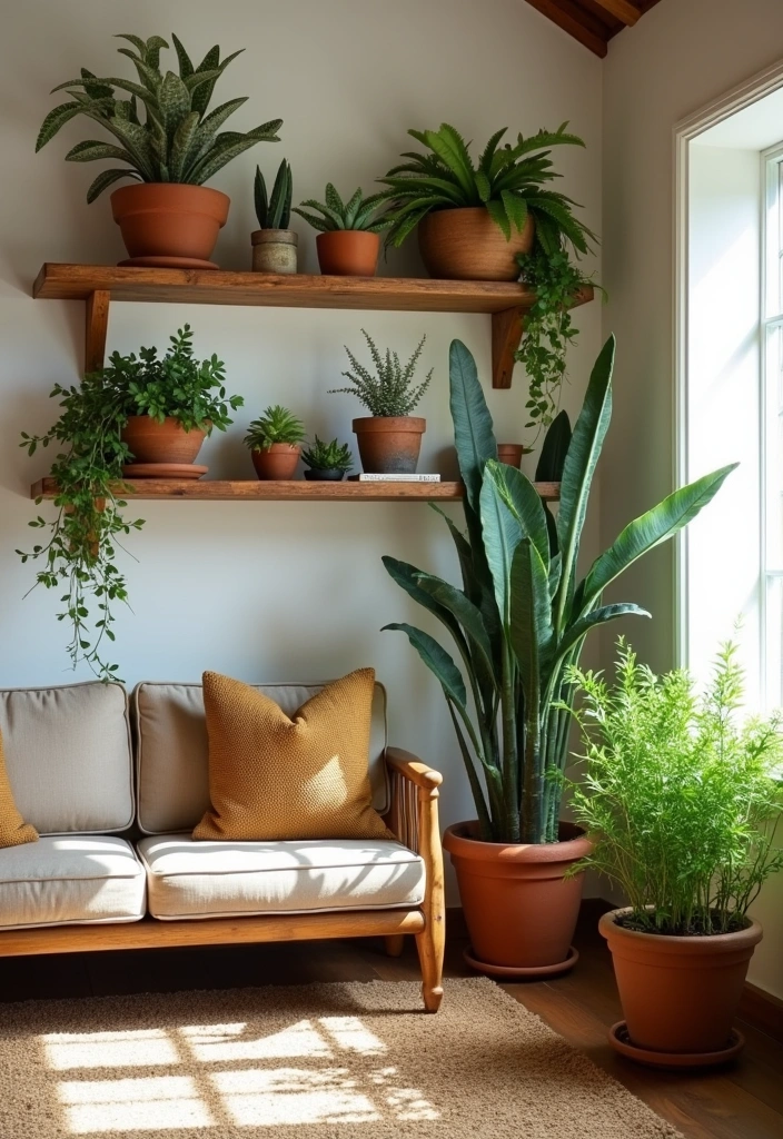 22 Western Living Room Ranch Style Ideas - 16. Incorporating Greenery