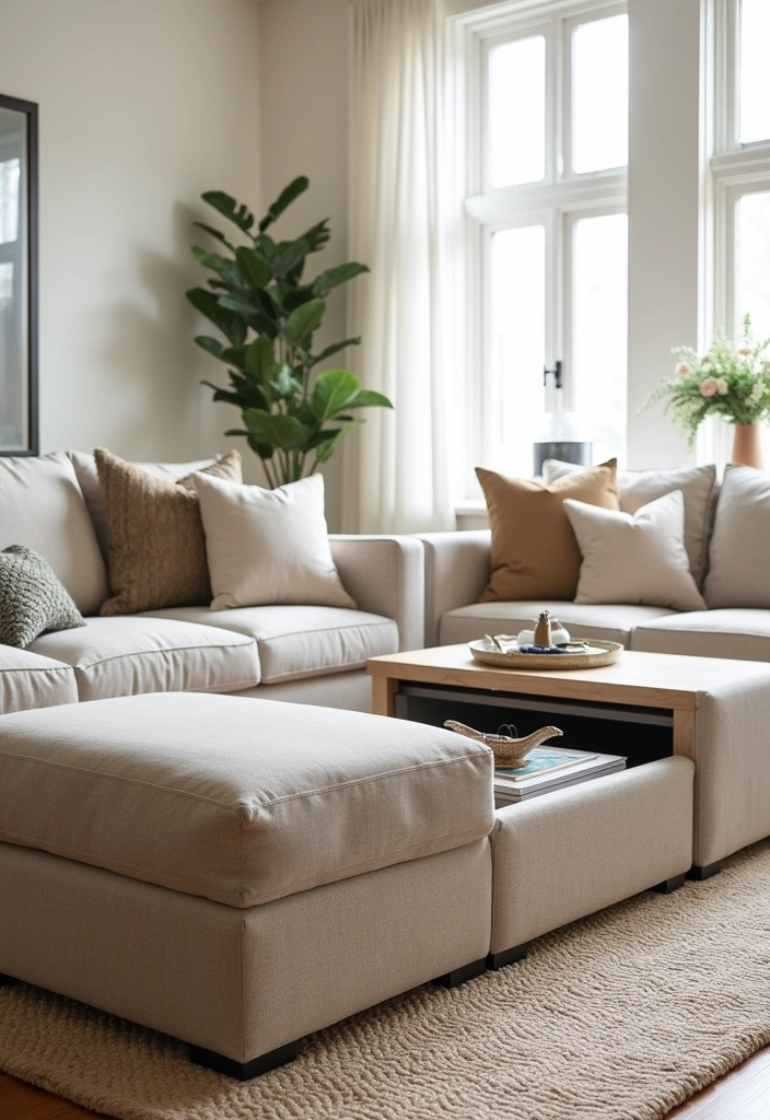 22 Western Living Room Ranch Style Ideas - 21. Smart Storage Solutions