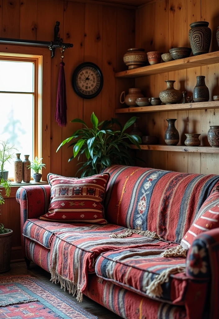 22 Western Living Room Ranch Style Ideas - 8. Native American Influences