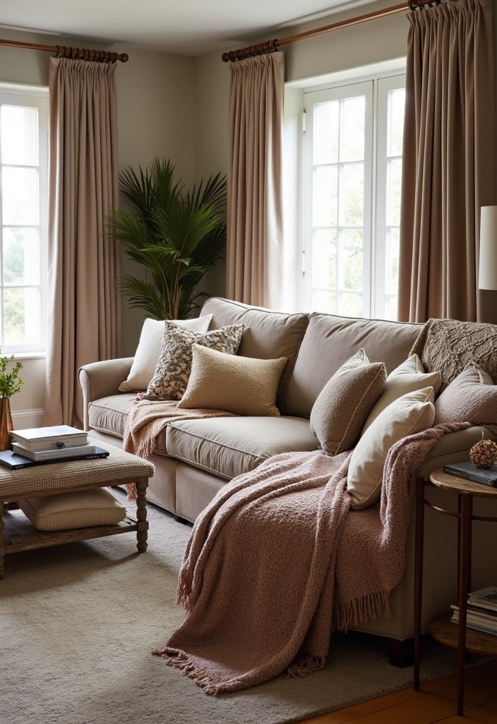 23 Elegant Living Room Design Ideas - 2. Luxe Layering