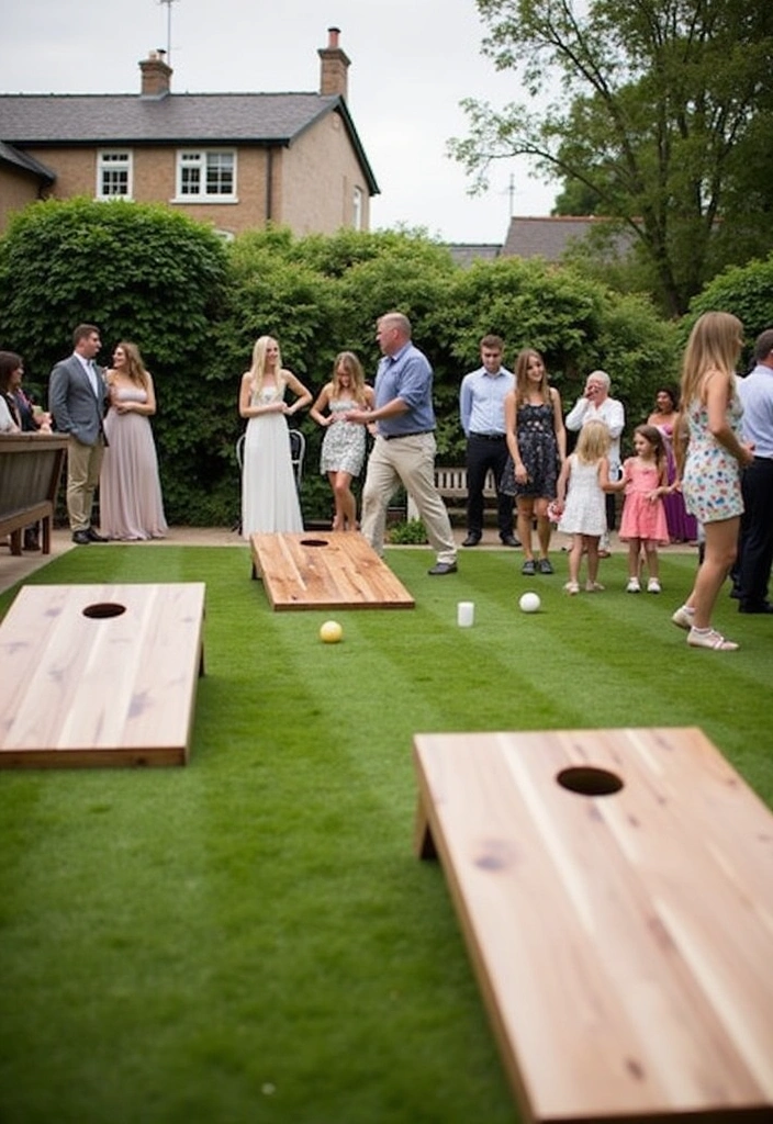 23 Garden Party Decor Ideas - 12. Garden Games