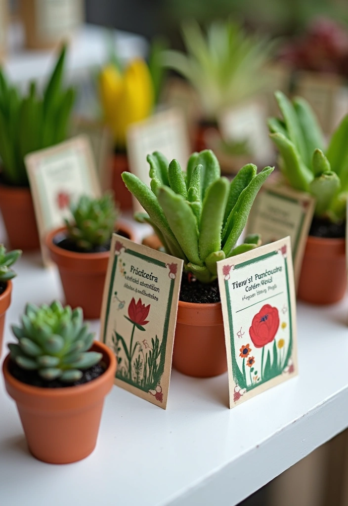 23 Garden Party Decor Ideas - 21. Nature-Inspired Favors