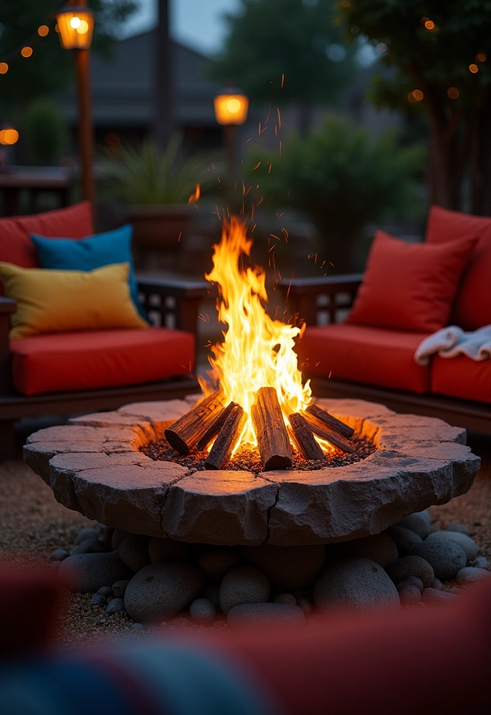 23 Garden Party Decor Ideas - 5. Cozy Fire Pit Area