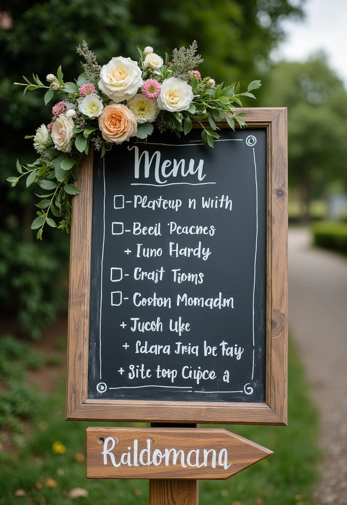 23 Garden Party Decor Ideas - 7. Customized Signage