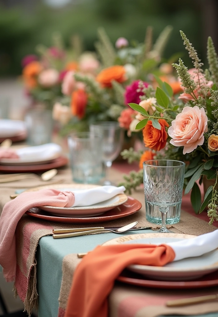 23 Garden Party Decor Ideas - 8. Festive Table Runners