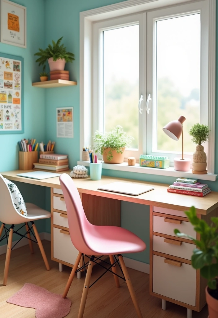 23 Homeschool Room Design Ideas - 2. Functional Study Stations