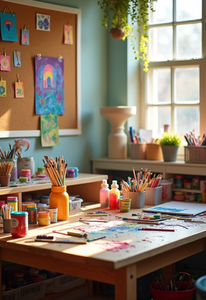 23 Homeschool Room Design Ideas - 6. Art and Craft Corner