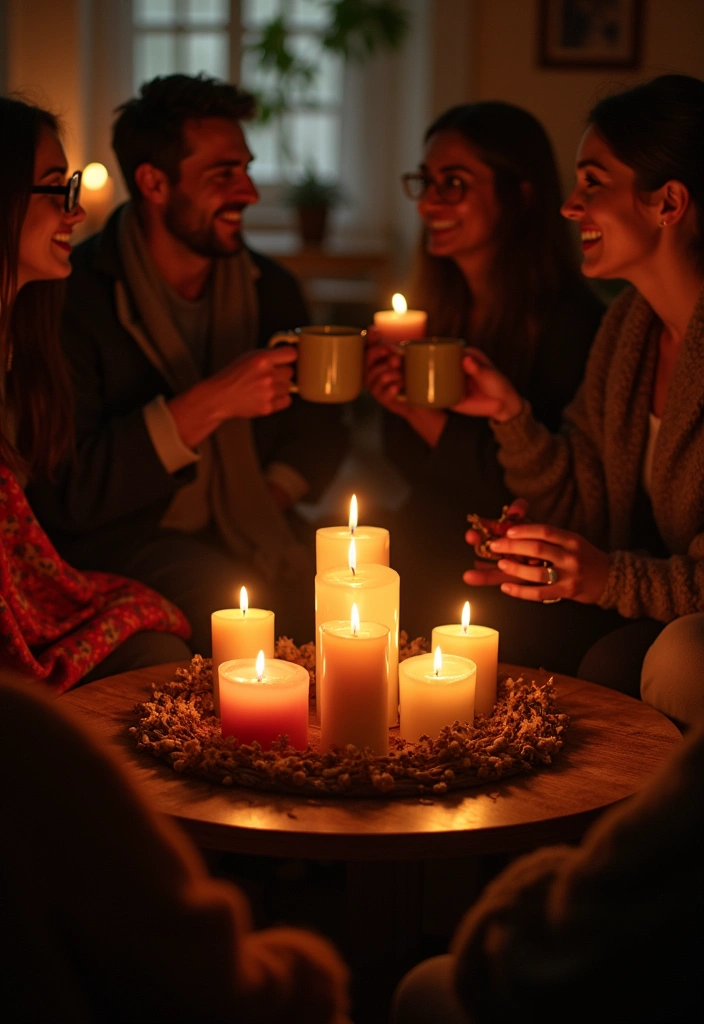 23 Housewarming Party Ideas to Celebrate Your New Home - 1. Cozy Candlelit Gathering