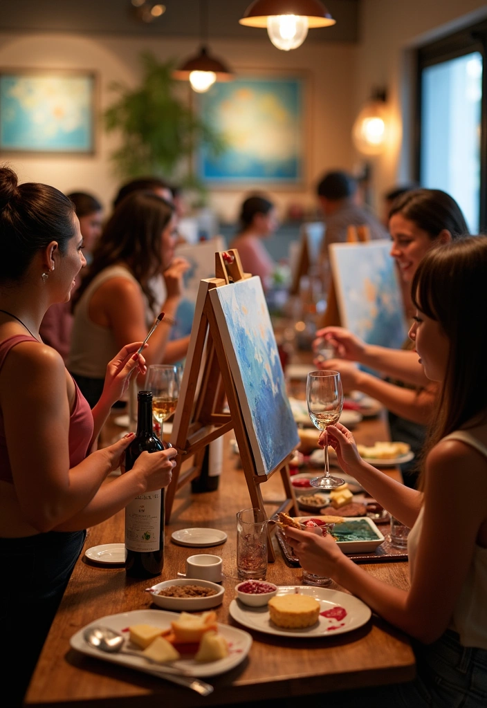 23 Housewarming Party Ideas to Celebrate Your New Home - 5. Art and Wine Night