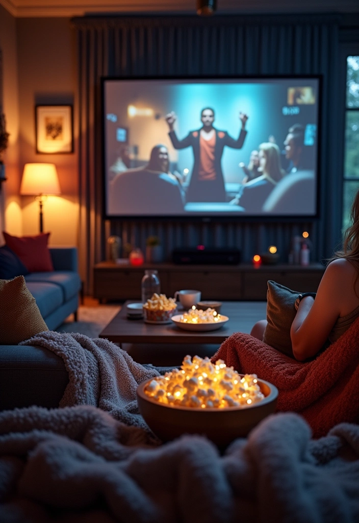 23 Housewarming Party Ideas to Celebrate Your New Home - 6. Movie Night Marathon