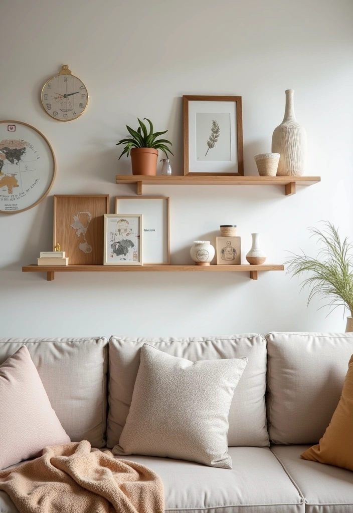 23 Japandi Living Room Design Ideas - 11. Personal Touches