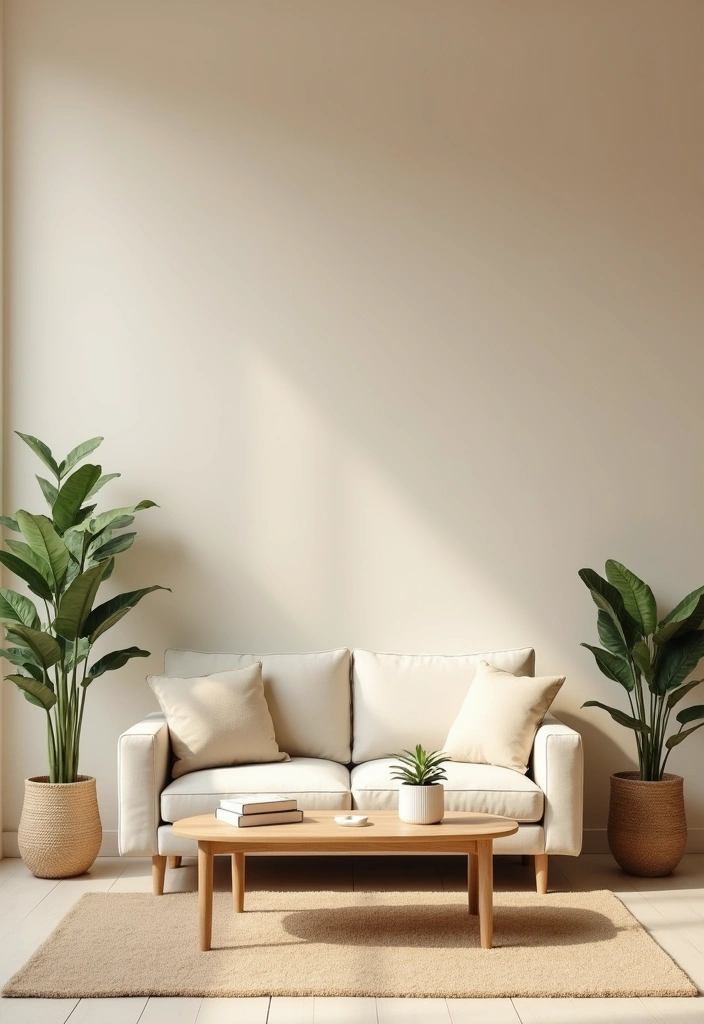 23 Japandi Living Room Design Ideas - 9. Neutral Color Palette