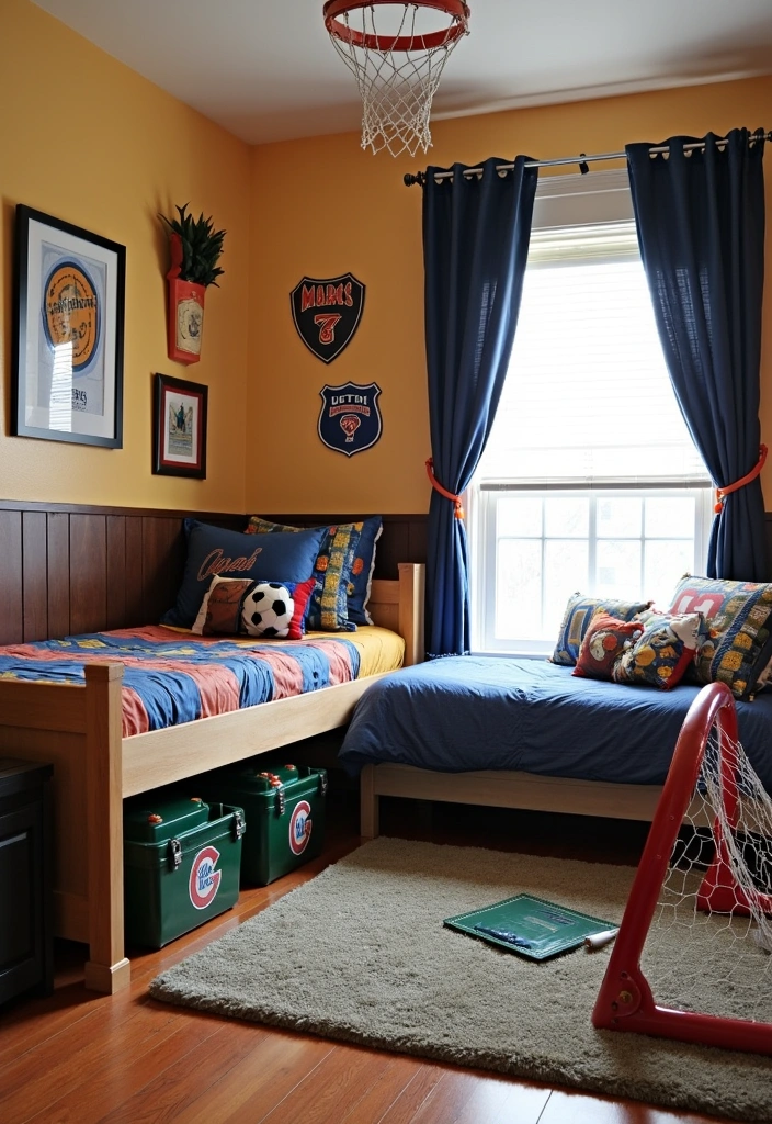 23 Kids Room Interior Ideas to Spark Imagination - 9. Sports Enthusiast