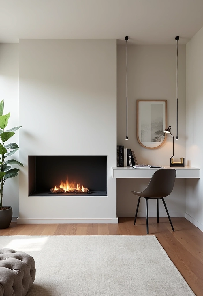 23 Modern Fireplace Wall Living Room Ideas - 10. Multi-Functional Designs