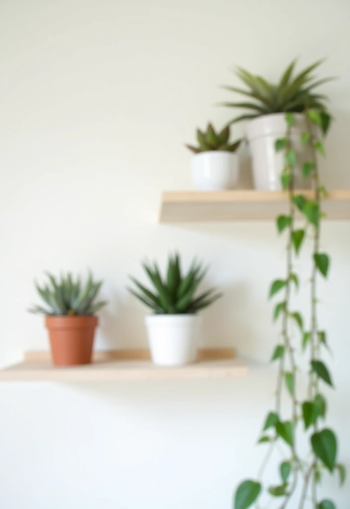 23 Plant Wall Shelf Ideas to Transform Your Home Decor - 1. Minimalist Floating Shelves