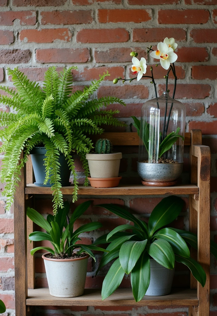 23 Plant Wall Shelf Ideas to Transform Your Home Decor - 2. Rustic Wood Shelving