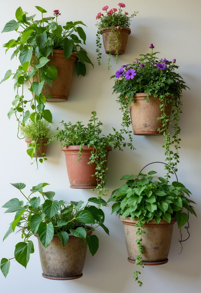 23 Plant Wall Shelf Ideas to Transform Your Home Decor - 9. Wall-Mounted Planters