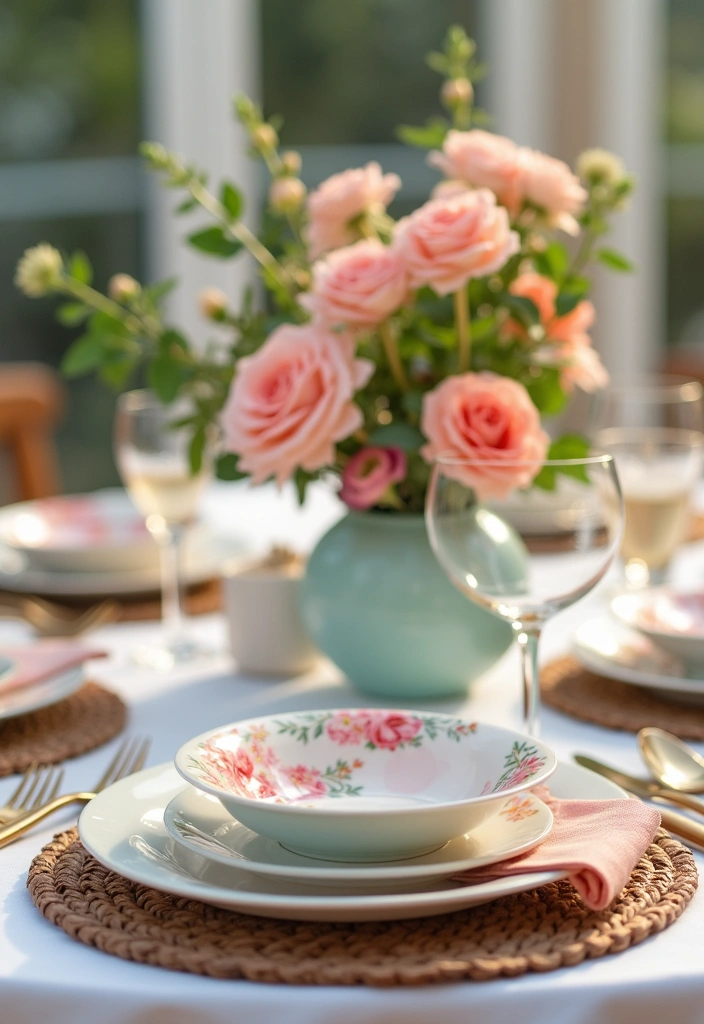 23 Spring Decorating Ideas for the Home - 10. Spring-Themed Table Settings