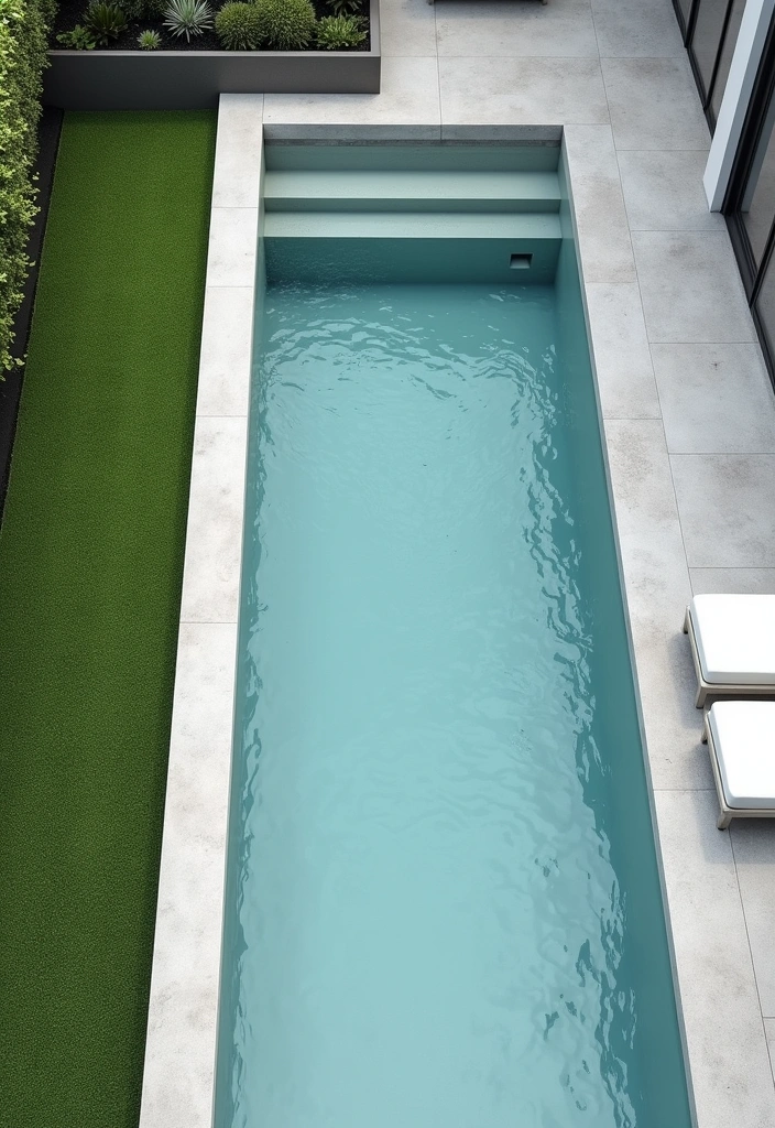 23 Stunning Semi Inground Pool Ideas for Your Backyard Oasis - 1. Modern Minimalist Elegance