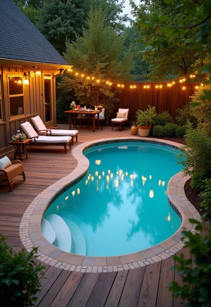 23 Stunning Semi Inground Pool Ideas for Your Backyard Oasis - 3. Rustic Charm with Wood Decking