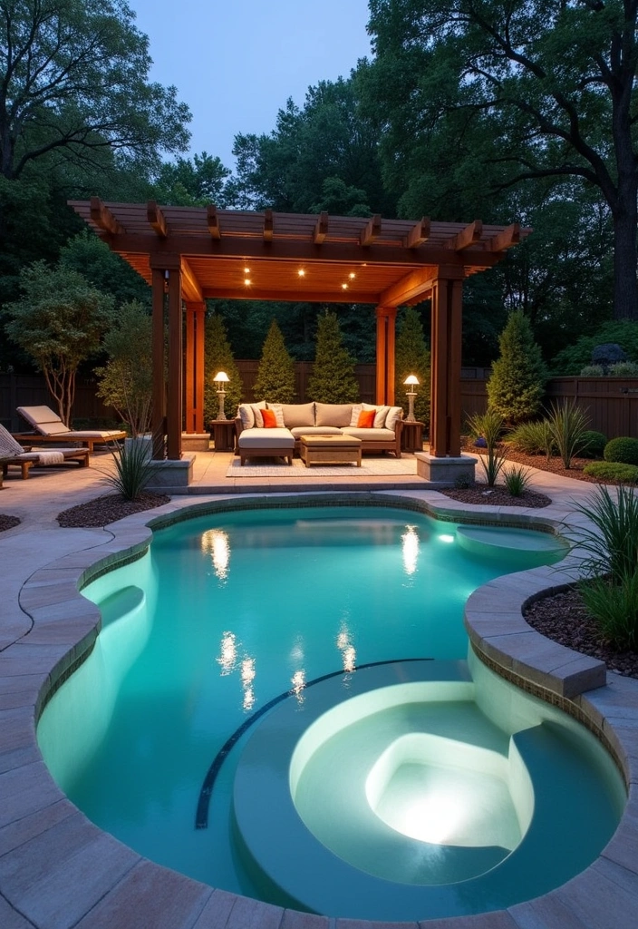 23 Stunning Semi Inground Pool Ideas for Your Backyard Oasis - 7. Luxurious Spa-Like Retreat