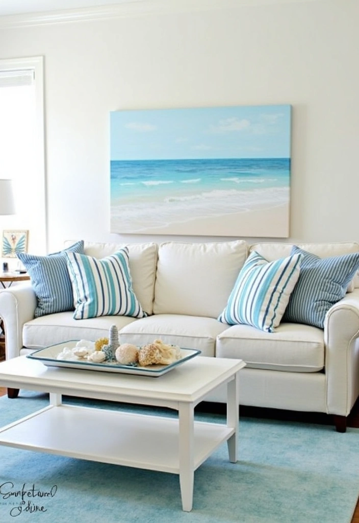 23 Summer Room Decor Ideas to Brighten Your Space - 5. Embrace the Coastal Theme