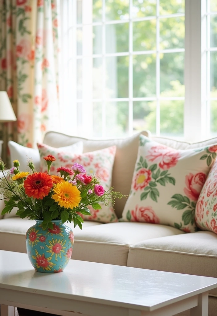 23 Summer Room Decor Ideas to Brighten Your Space - 6. Refresh with Floral Accents