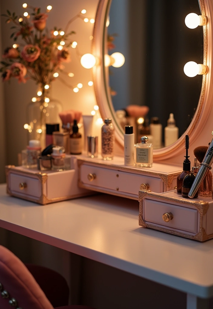 24 Beauty Room Decor Ideas - 1. Elegant Vanity Setup