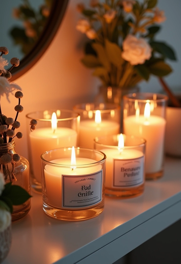 24 Beauty Room Decor Ideas - 13. Scented Candles