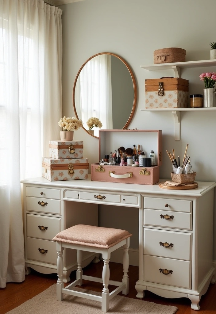 24 Beauty Room Decor Ideas - 15. Unique Storage Solutions