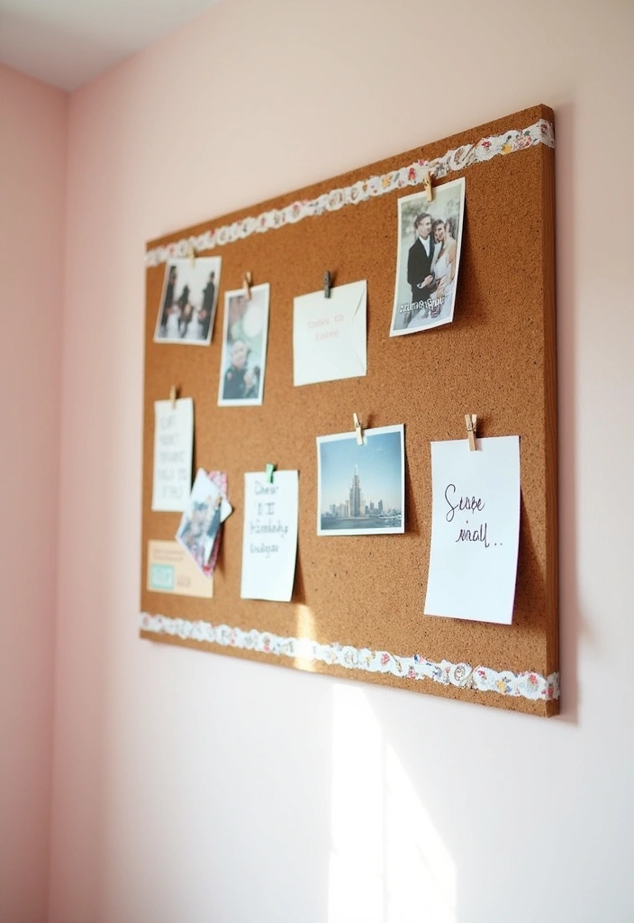 24 Beauty Room Decor Ideas - 20. Customizable Corkboard