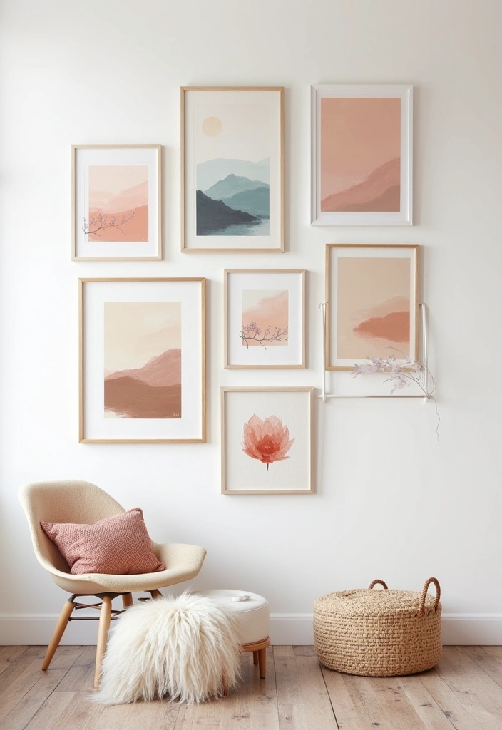 24 Chill Room Aesthetic Ideas - 19. Soft Artwork