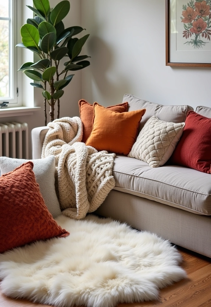 24 Chill Room Aesthetic Ideas - 2. Cozy Textiles