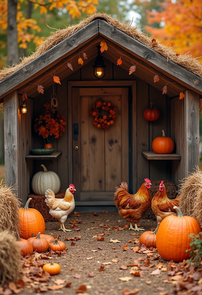 24 Inspiring Chicken Coop Interior Ideas for Your Backyard - 16. Seasonal Decor Changes