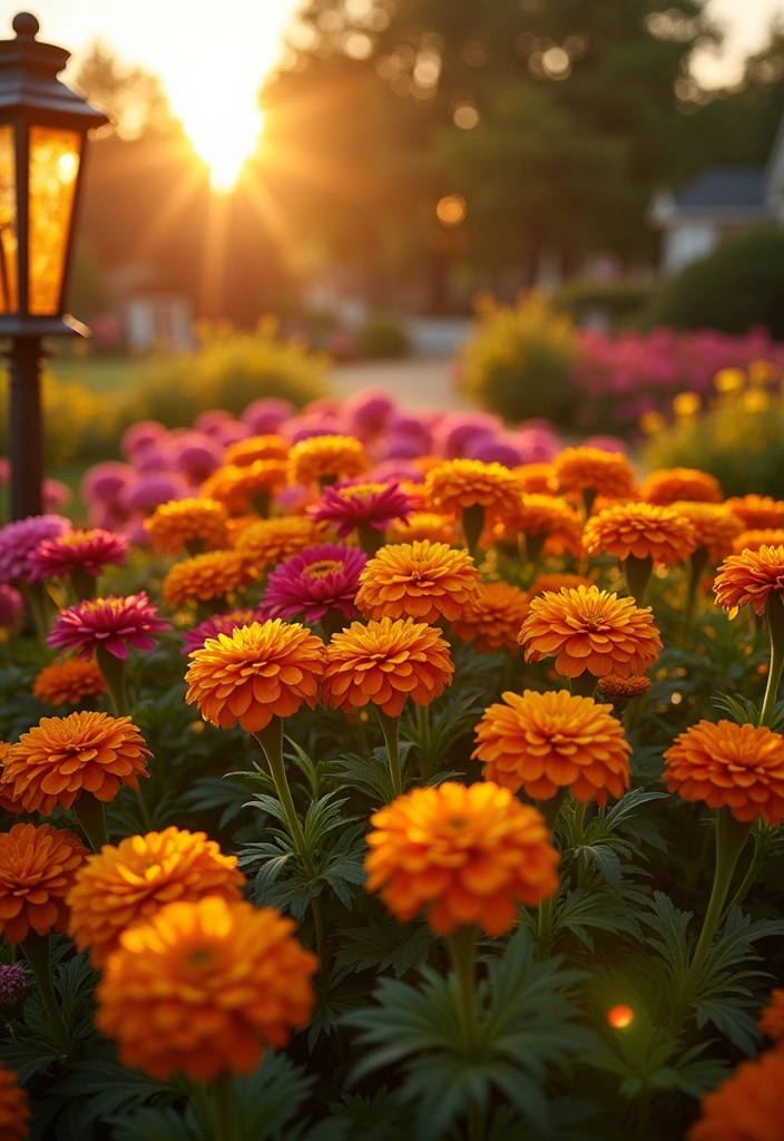 24 Stunning Flower Bed Ideas for Your Garden Decor - 10. Sunset Garden