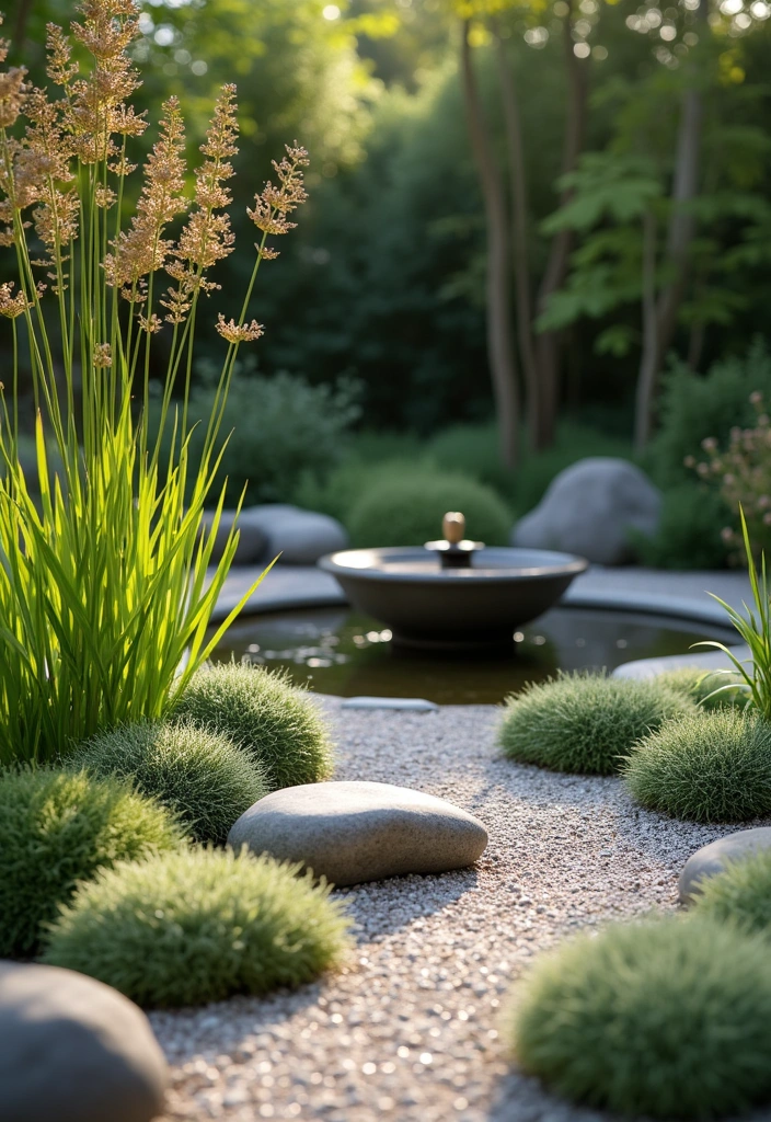 24 Stunning Flower Bed Ideas for Your Garden Decor - 14. Zen Garden Flower Bed