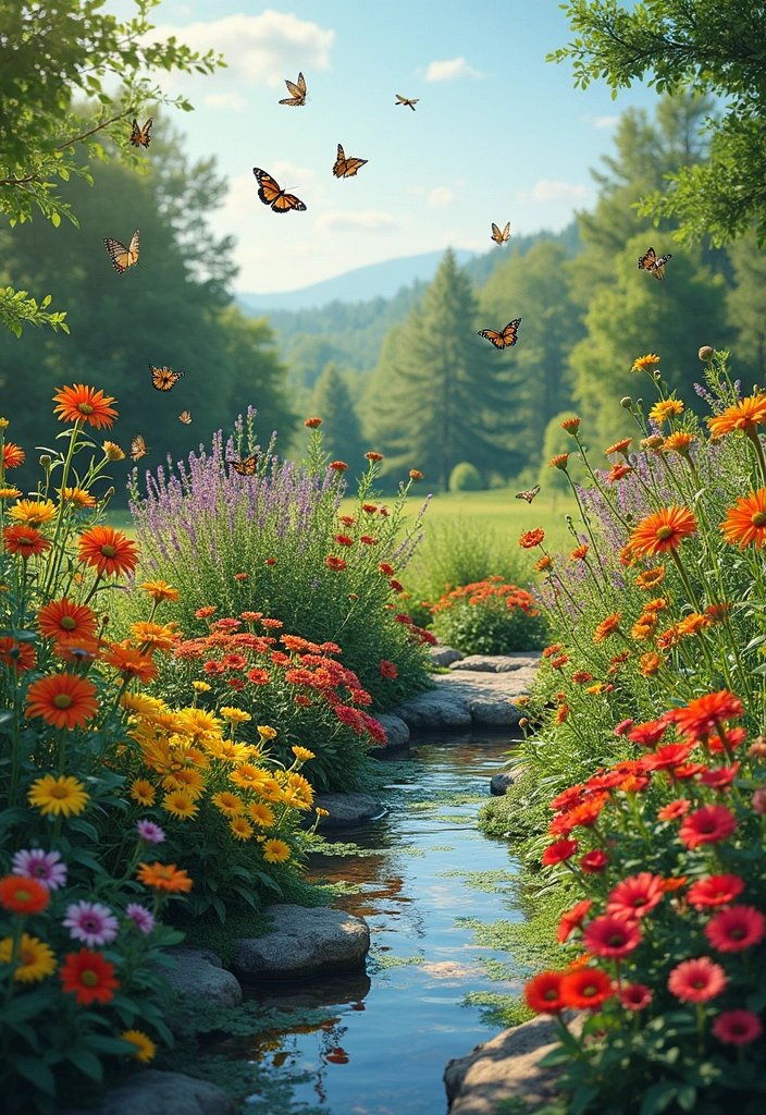 24 Stunning Flower Bed Ideas for Your Garden Decor - 3. Vibrant Butterfly Garden