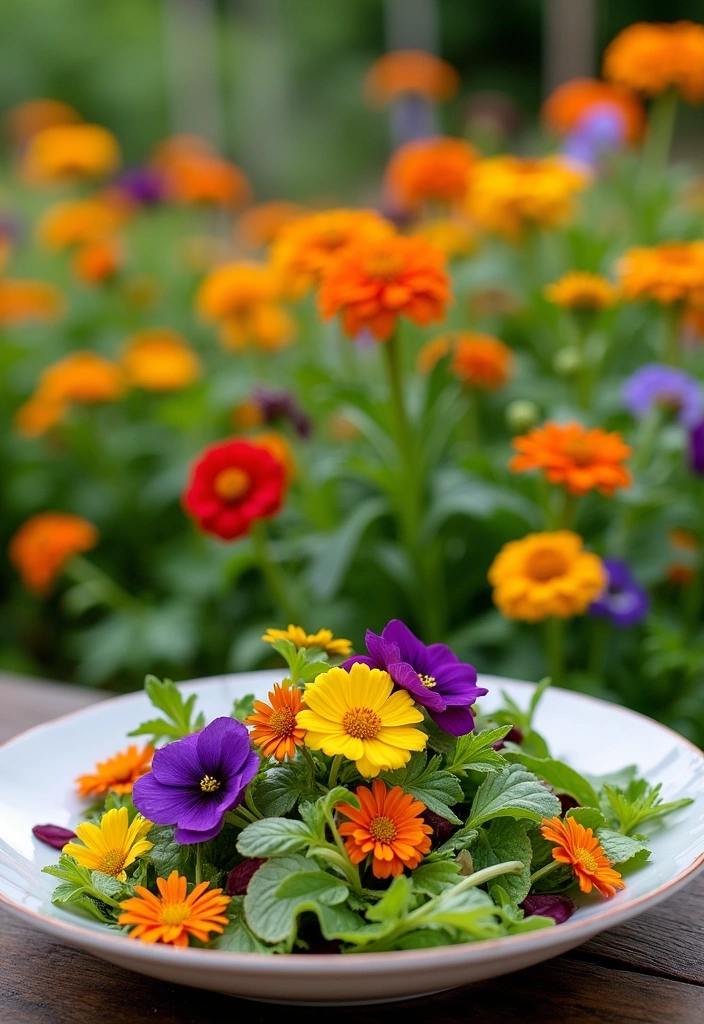 24 Stunning Flower Bed Ideas for Your Garden Decor - 6. Edible Flower Bed