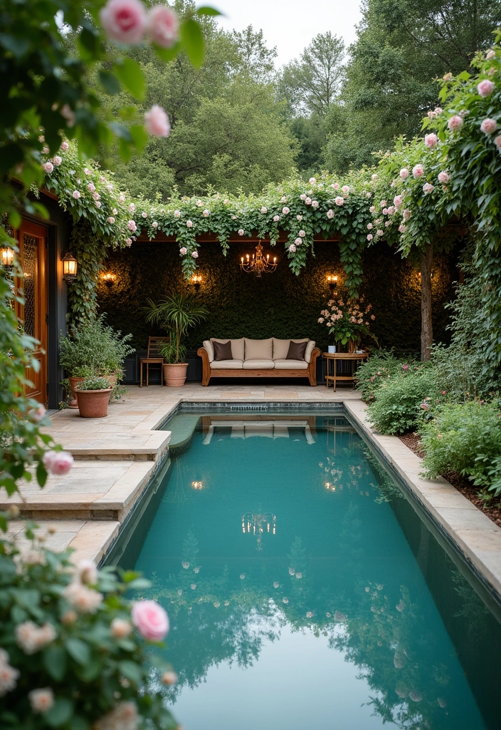 24 Stunning Stock Tank Pool Ideas for Your Backyard Aesthetic - 8. Elegant Garden Oasis