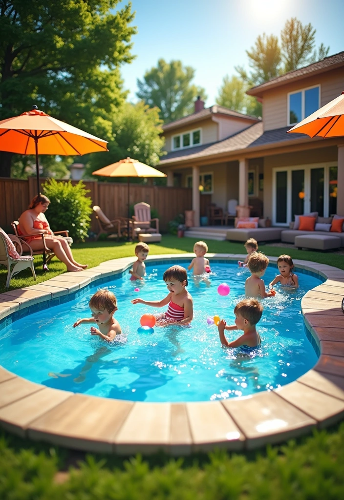 24 Stunning Stock Tank Pool Ideas for Your Backyard Aesthetic - 9. Family-Friendly Fun Zone