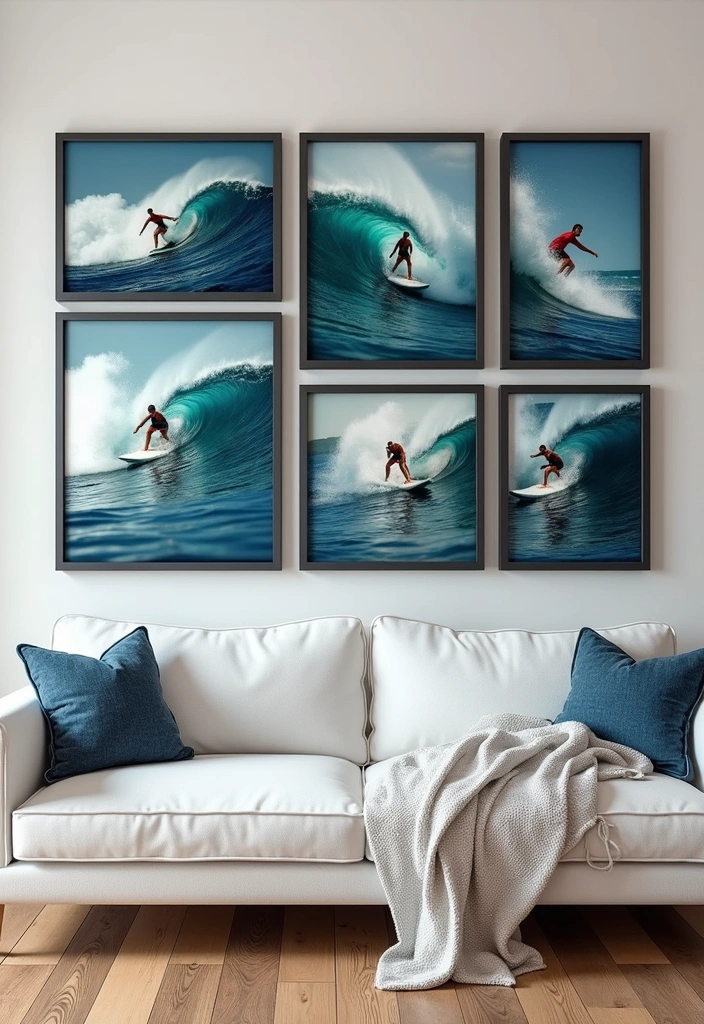 24 Surf Room Decor Ideas for a Coastal Paradise - 12. Surf Photography