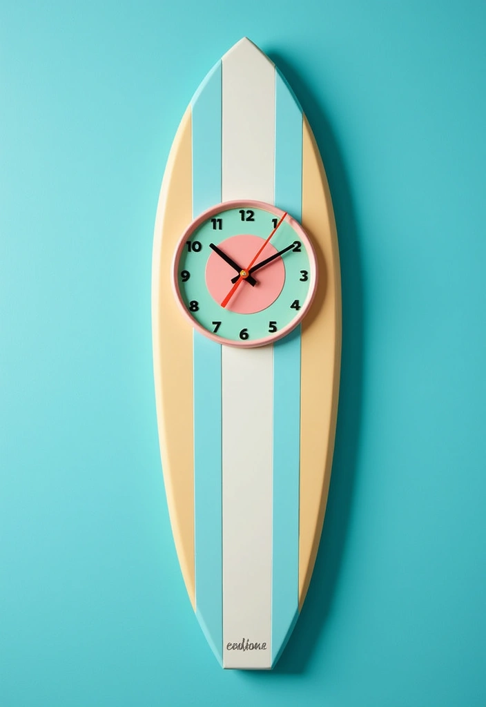 24 Surf Room Decor Ideas for a Coastal Paradise - 14. Beachy Wall Clocks