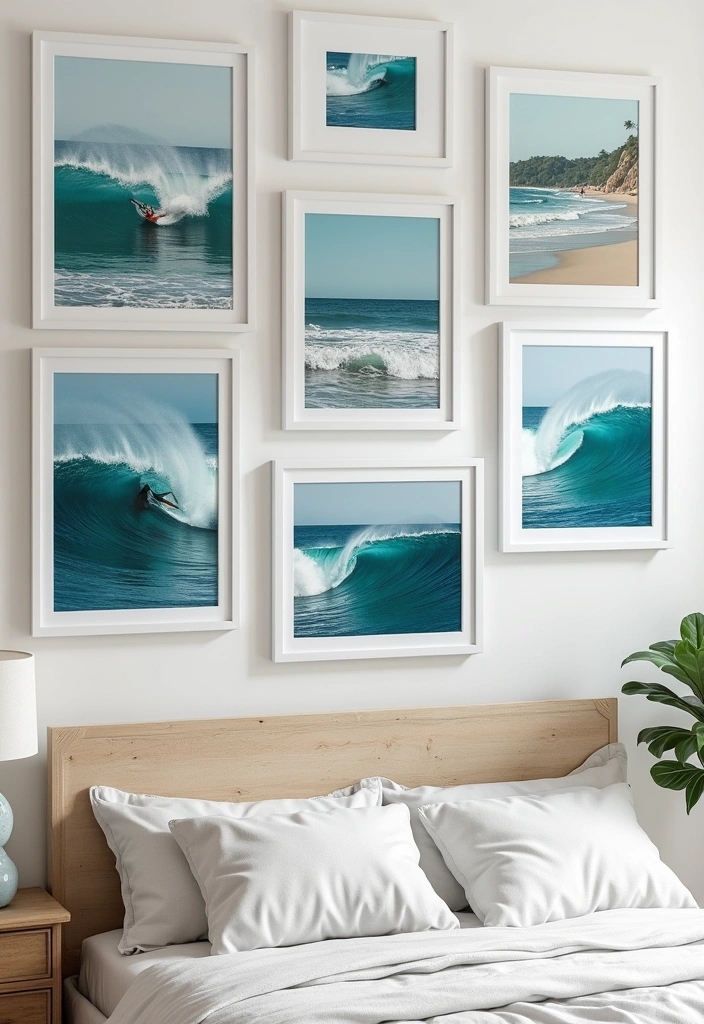 24 Surf Room Decor Ideas for a Coastal Paradise - 7. Ocean-Inspired Artwork