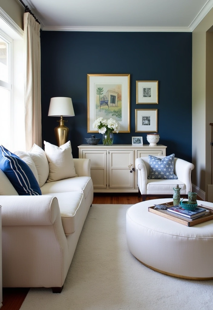 25 Classic Living Room Ideas to Inspire Timeless Decor - 13. Accent Walls for Impact