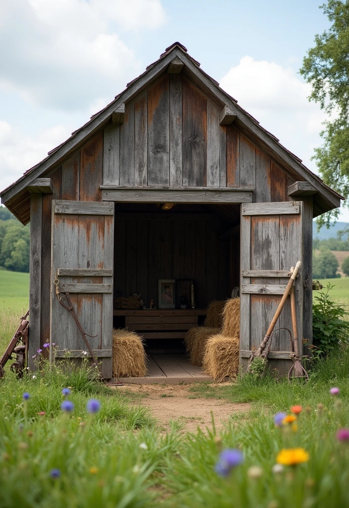 25 Goat House Ideas: Rustic & Charming Decor for Your Furry Friends - 1. Vintage Barn Style