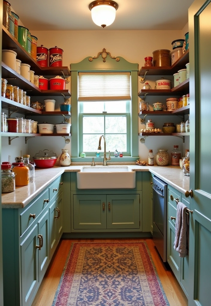 25 Pantry Room Ideas That Will Transform Your Space - 10. Pantry with a Vintage Touch