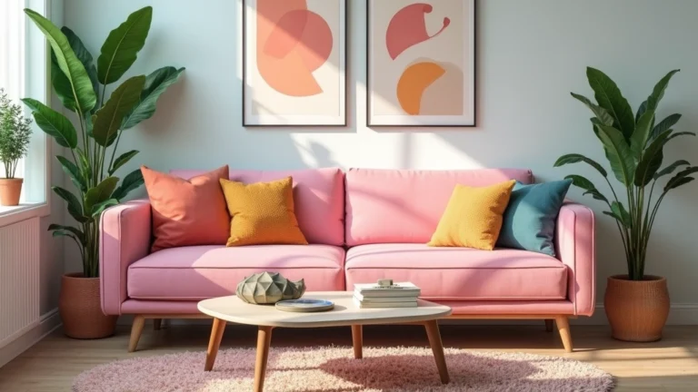 25 Pink Couch Living Room Ideas