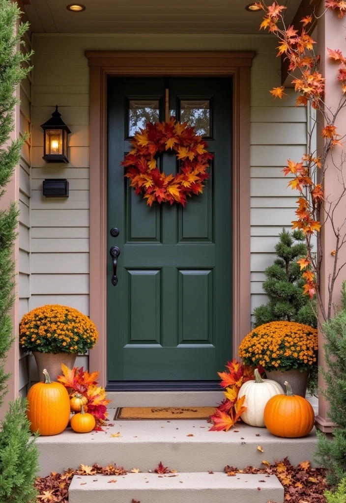 25 Small Front Porch Decorating Ideas to Transform Your Outdoor Space - 6. Seasonal Decor Changes