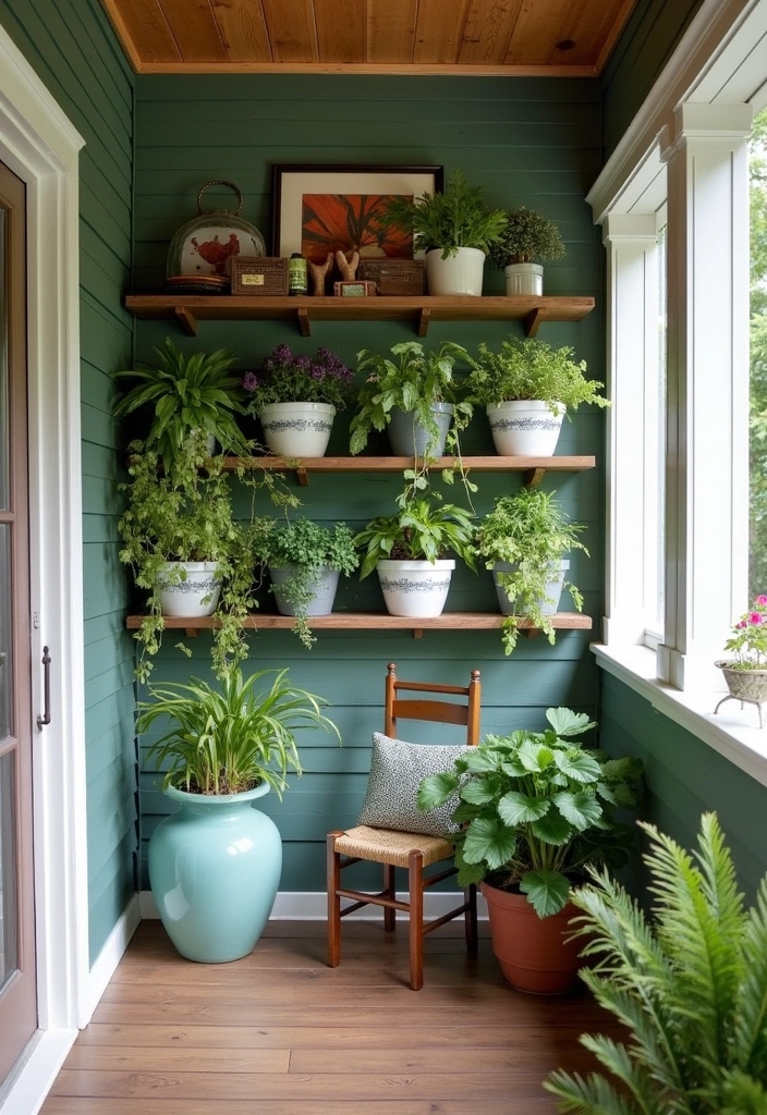 25 Small Front Porch Decorating Ideas to Transform Your Outdoor Space - 7. Maximize Vertical Space